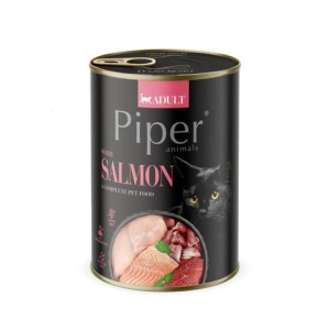 piper dla kota z łososiem 400g puszka