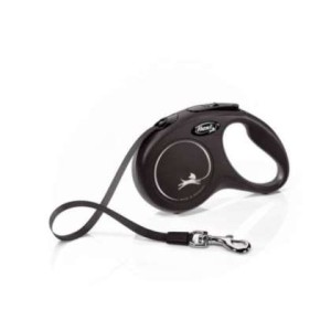smycz automatyczna flexi classic S taśma 5m/15kg czarna