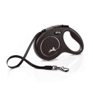smycz automatyzna flexi classic M taśma 5m/25kg czarna