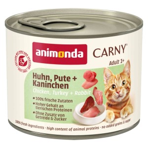 animonda carny adult kurczak indyk i królik 400g