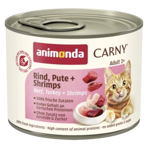 animonda carny adult wołowina indyk krewetki 200g
