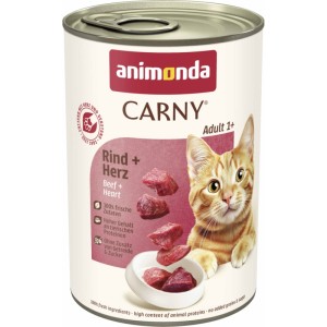 animonda carny adult wołowina i serca 400g