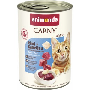 animonda carny adult wołowina, dorsz i korzeń pietruszki 400g