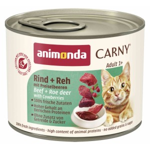 animonda carny adult wołowina sarna borówki 200g