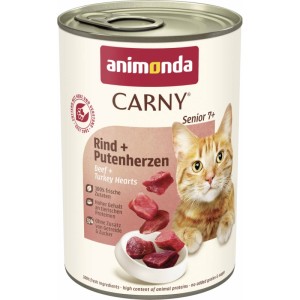animonda carny senior wołowina i serca z indyka 400g