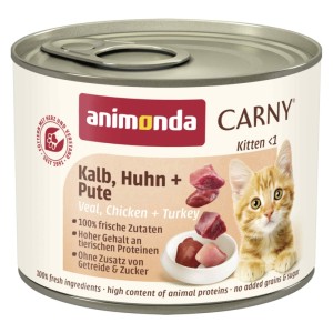 animonda carny kitten indyk, cielęcina i kurczak 200g
