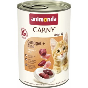 animonda carny kitten wołowina i drób 400g