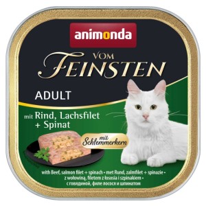 animonda vom feinsten wołowina łosoś szpinak 100g