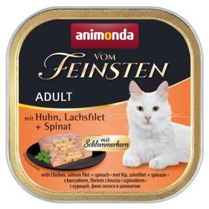 animonda vom feinsten kurczak łosoś szpinak 100g