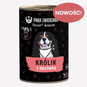 paka zwierzaka królik z borówką 400g